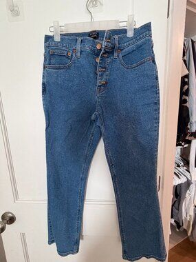 J.Crew Mid-Rise Flare Crop Size 27